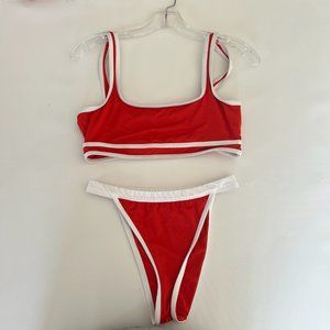 Red revolve Bikini Size: M